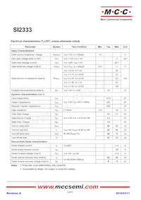 SI2333-TP Datasheet Page 2