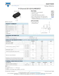 SI2377EDS-T1-GE3 Datasheet Cover