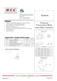 SI3401A-TP Datasheet Cover