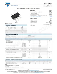 SI3440ADV-T1-GE3 Datasheet Cover