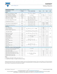 SI4058DY-T1-GE3 Datasheet Page 2