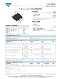 SI4403DDY-T1-GE3 Datasheet Cover