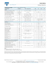 SIA106DJ-T1-GE3 Datasheet Page 2