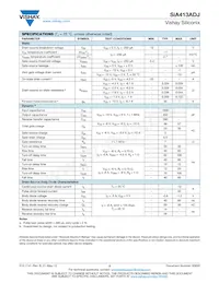 SIA413ADJ-T1-GE3 Datasheet Page 2