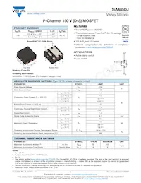 SIA485DJ-T1-GE3 Datasheet Cover