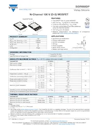 SIDR668DP-T1-GE3 Datasheet Cover