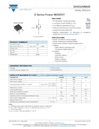 SIHD240N60E-GE3 Datenblatt Cover