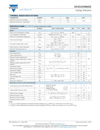 SIHD240N60E-GE3 Datasheet Page 2