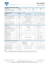 SIHP100N60E-GE3 Datasheet Page 2