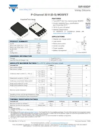 SIR165DP-T1-GE3 Datasheet Cover