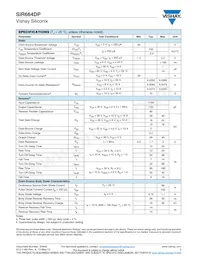 SIR664DP-T1-GE3 Datasheet Page 2