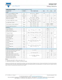 SIRA01DP-T1-GE3 Datasheet Pagina 2