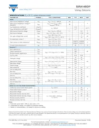 SIRA14BDP-T1-GE3 Datasheet Page 2