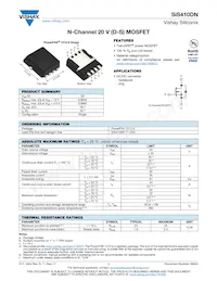 SIS410DN-T1-GE3 Datasheet Cover