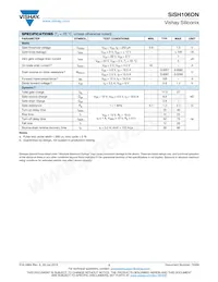 SISH106DN-T1-GE3 Datasheet Page 2