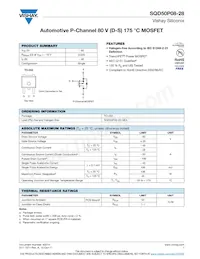 SQD50P08-28_GE3 Datasheet Cover