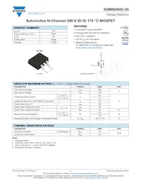 SQM60N20-35_GE3 Datasheet Cover