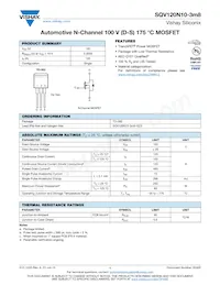SQV120N10-3M8_GE3 Datasheet Cover