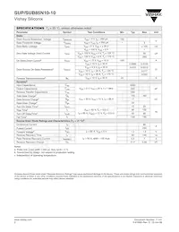 SUP85N10-10-GE3 Datasheet Pagina 2