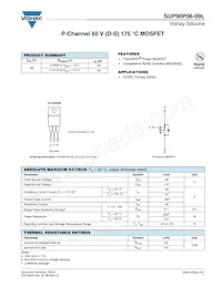 SUP90P06-09L-E3 Datasheet Cover