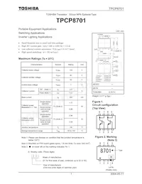TPCP8701(TE85L Datasheet Cover