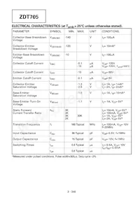 ZDT705TC Datasheet Page 2