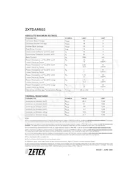 ZXTDAM832TA Datasheet Page 2