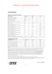 ZXTDCM832TA數據表 頁面 2