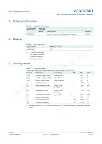 2PB709ART Datasheet Page 3