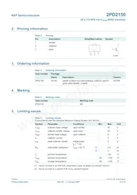 2PD2150 Datasheet Pagina 3