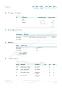 2PD601BSL Datasheet Page 2