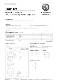 2SB1121S-TD-E Datasheet Cover
