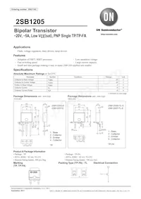2SB1205T-TL-E Datasheet Cover
