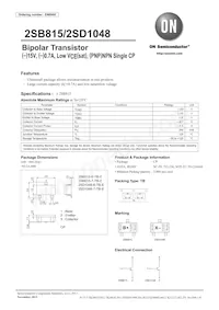 2SB815-7-TB-E Datasheet Cover