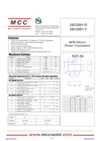 2SC2881-O-TP Datasheet Cover