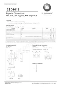 2SD1618S-TD-E Datasheet Cover