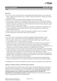 B57127P709M301 Datasheet Page 16