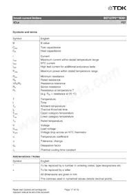 B57127P709M301 Datasheet Page 17