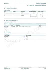 BC807-40HZ Datasheet Page 2