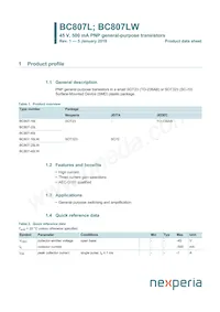 BC807-40LWX Datasheet Cover
