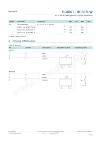 BC807-40LWX Datasheet Pagina 2