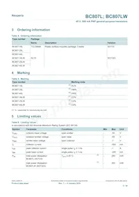 BC807-40LWX Datasheet Pagina 3