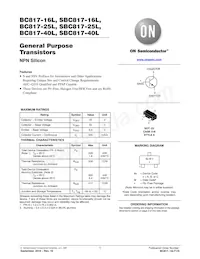 BC817-16LT3 Datasheet Cover