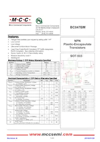BC847BM-TP Datasheet Cover