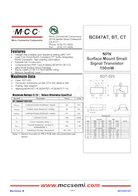 BC847BT-TP數據表 封面