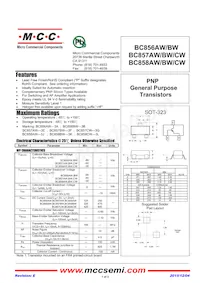 BC856BW-TP Datenblatt Cover