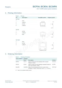 BCP54 Datasheet Page 2