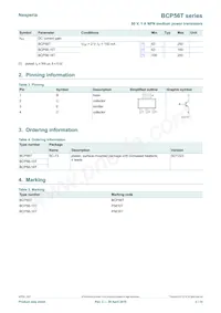 BCP56TX Datasheet Page 2