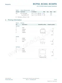 BCP68-25 Datasheet Page 2