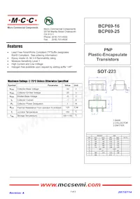 BCP69-25-TP Datenblatt Cover